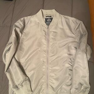 American Rag Men's Cream Bomber Jacket